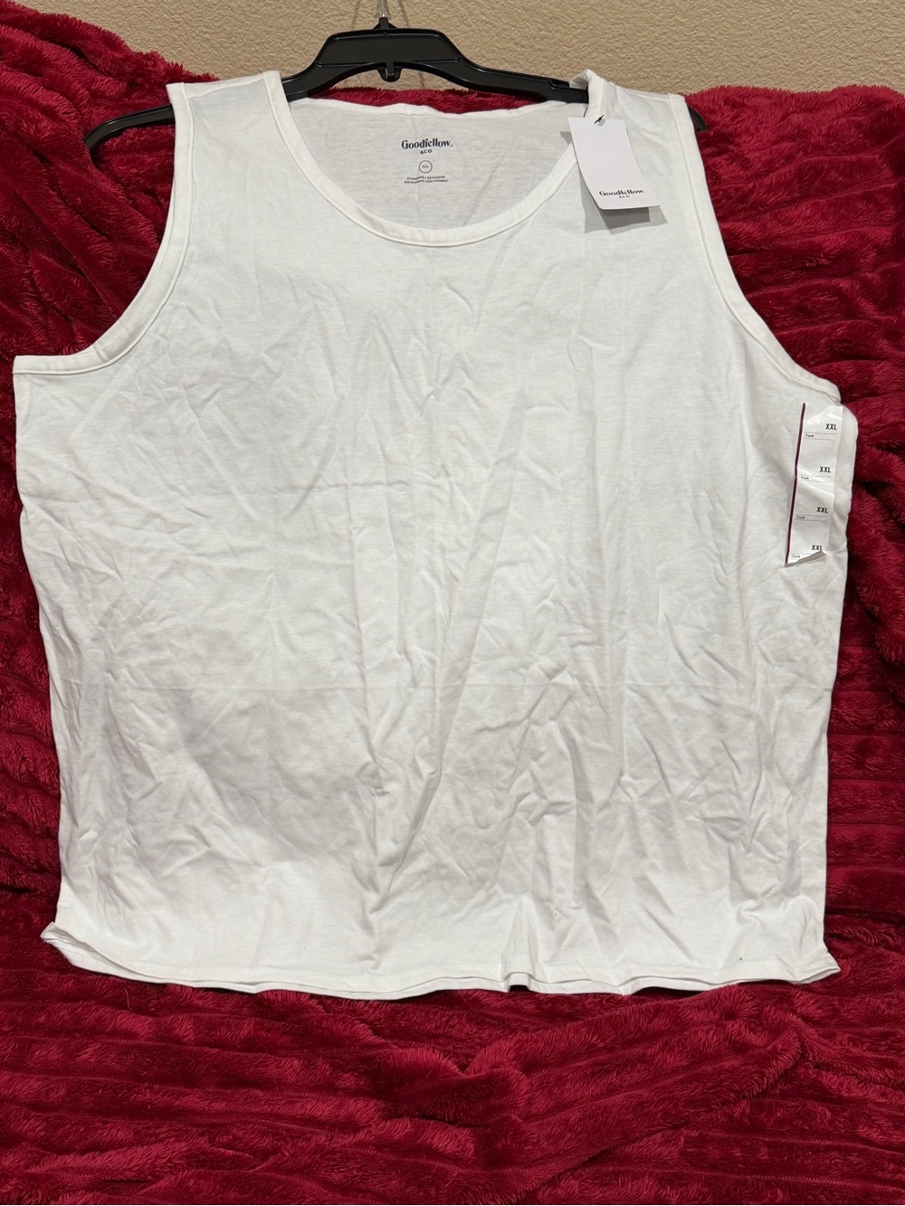 Goodfellow & Co White Men’s Tank Top - Classic Sleeveless Tee